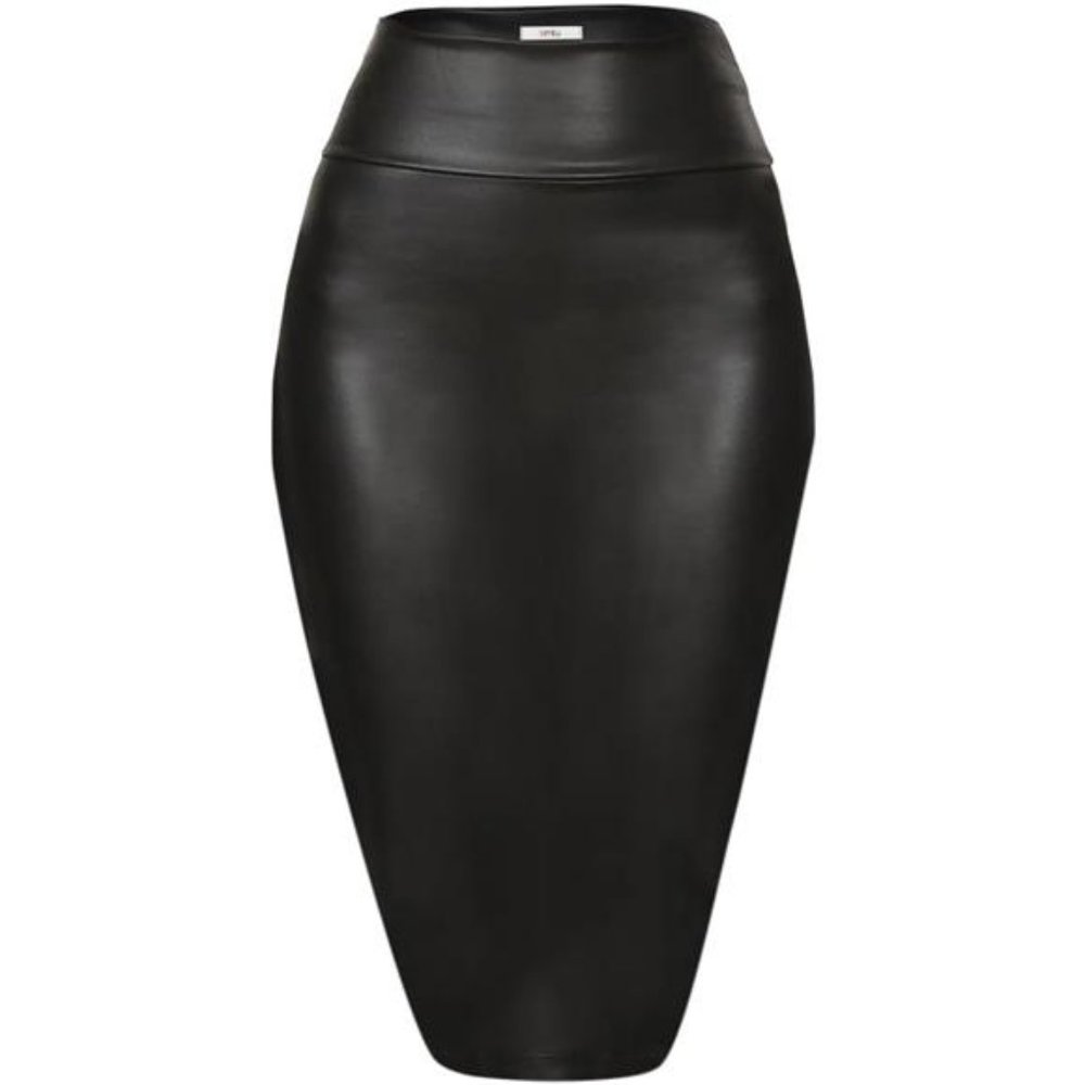 Faux Leather Skirts for Women Black